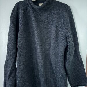 J. Crew Charcoal Turtleneck Boyfriend Sweater